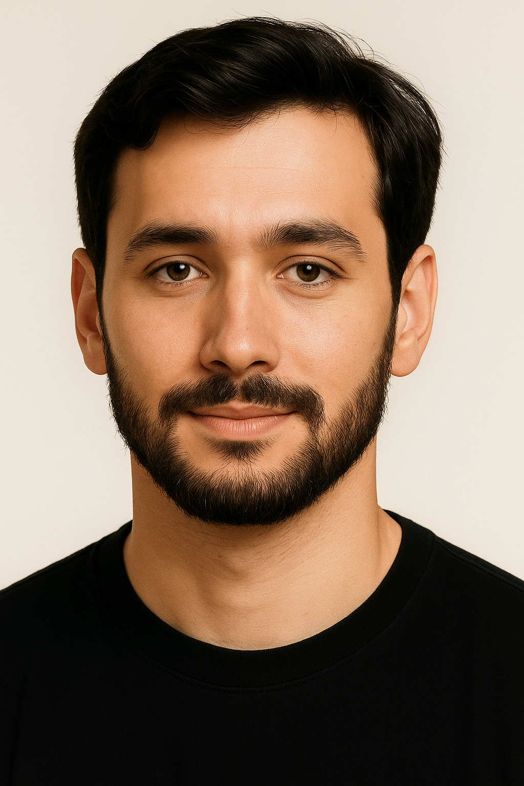 Young man with beard - Before no beard filter